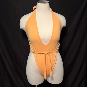Vintage Fashion Nova-Marbella Swimsuit-Yellow
